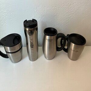 Starbucks travel mug set - Silver and Black design